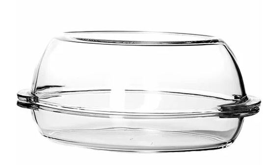 Посуда для СВЧ овальная 1,7л + крышка 2,5л (утятница) 35*19*15 см